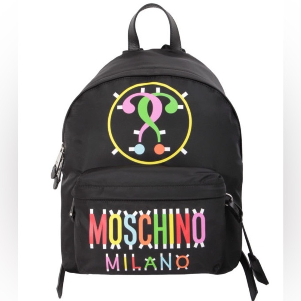 Moschino Milano Nylon Multicolor Backpack